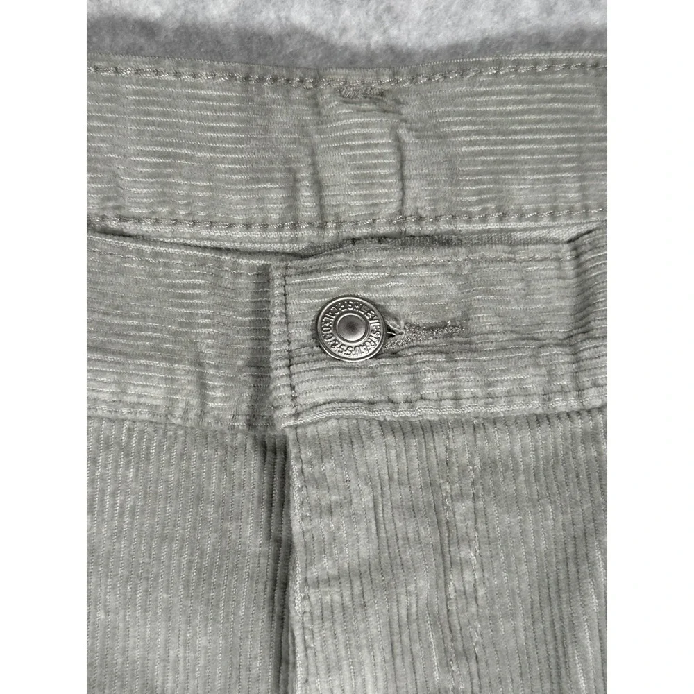 Levis 565 Loose Straight Corduroy Pants Mens 40x32 Gray A7221-0057 Cotton